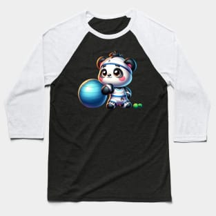 Fit Panda Trainer - Your Workout Buddy Baseball T-Shirt